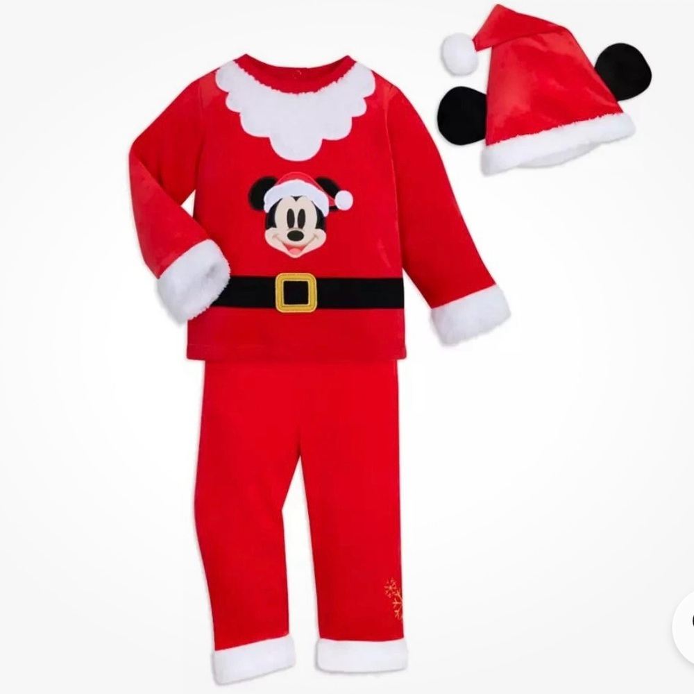 Disney Store Disney baby Mickey Mouse Santa Claus Outfit/costume for baby